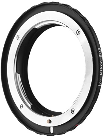 Andoer Nikon-EOS Bague d'adaptation pour objectif d'appareil photo avec mise au point infinie pour objectif d'appareil photo Nikon F/AF AI AI-S vers appareils photo Canon EOS EF/EF-S Mount EOS 1DS 1D
