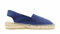 ALPARGATUS Espadrilles en forme de coin bas fabriquées à la main en Espagne, bleu marine, 39 EU