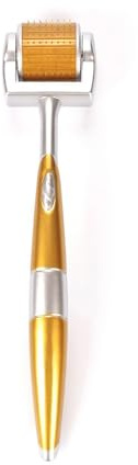 Rodillo Derma profesional de 0,25 mm, aguja real individual de titanio, 192 microagujas cosméticas, instrumento de microdermoabrasión, Dermaroller, estuche de almacenamiento y manual incluido