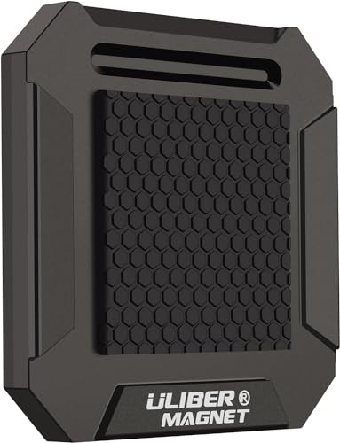 ULIBERMAGNET Fondina magnetica per attrezzi, resistente clip on, supporto per cintura, in alluminio, resistente, per cacciaviti, trapani, martelli, pinze, chiodi, strumenti hardware