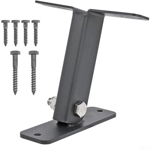 CWOQOCW 15,2 cm robuste Edelstahl-304 Pergola-Dacherhöhung mit Schrauben, verstellbarer Winkel, Wanddicke Schaukel und Grundplatte, Pavillon-Zubehör (1 Set)