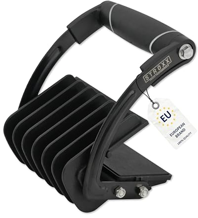 STROXX 1x Plattenheber bis 80Kg - für 10-24mm Materialstärke - Fiberglas verstärkter Kunststoff - Ergonomischer Griff - Plattenträger - Tragewerkzeug - für Holzpaneele, Trockenbauwände, Glas uvm.