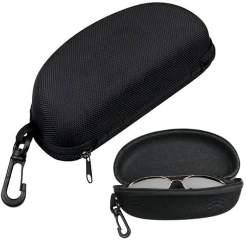 Large Sunglass Case Sunglasses Case Hard Eyeglasses Case Eyeglasses Protective Holder With Belt Clip