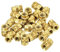 QUARKZMAN Dadi di pressatura zigrinati, 180 pezzi, M4 x 8 mm, L x 6 mm, OD 3D, in ottone, dado di pressatura