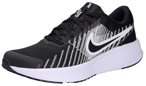 NIKE Herren Run Defy Sneaker, Black/White, 42.5 EU