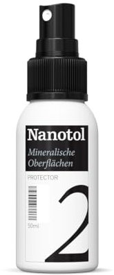 Nanotol Imprégnation de pierre de qualité supérieure - Produit de test 50 ml - Protection longue durée de 6 ans - Contre l'humidité, la mousse et la décoloration - Pour brique, béton, pavés et façades