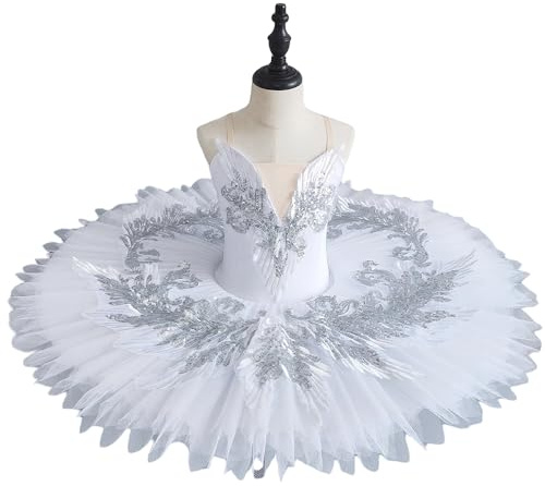 Balett Tutu Flickor Platter Pannkaks Tutu Ballerina Festklänning Vuxna Kvinnor Flickor Balett Dansdräkt Elegant Lyrisk (170cm)