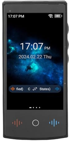 ZASCHMOY Smart Language Translator Device − 160 Languages Online & 17 Languages Offline Translation, Photo Recording, Voice Translation Tool for Travel & Business Trip
