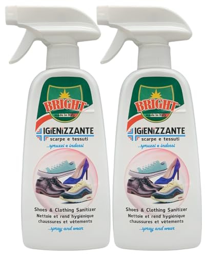 2x Spray IGIENIZZANTE Scarpe e Tessuti, Spruzzi e Indossi 375ml