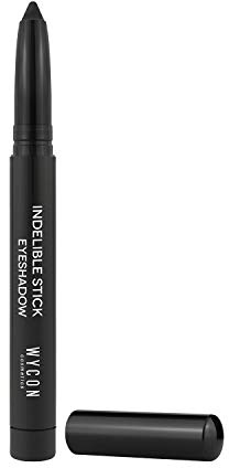 WYCON cosmetics INDELIBLE STICK EYESHADOW - Ombretto Stylo Waterproof, Ombretto occhi finish matt o satinato, lunga durata, Eyeliner cremoso in stick - 110 black