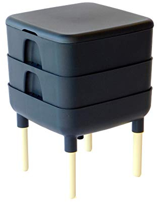 The Essential Living - Compostador de Gusanos (Negro)