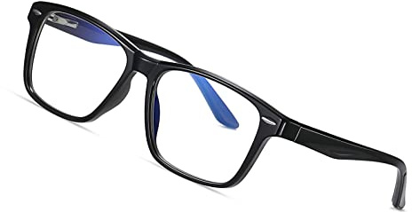 DUHKP Fashion Frame Nearsighted Shortsighted Distance Glasses Lens Myopia Glasses For Women/Men (Black, -2.5)