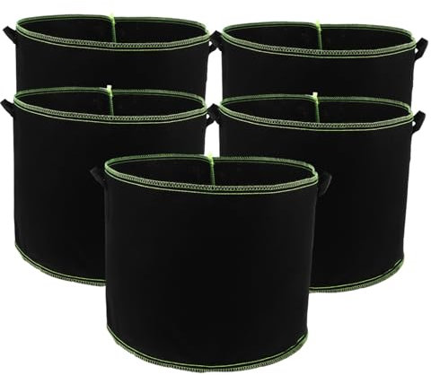 CIYODO 5pièces De Culture Tissu Non Tissé De Plantation Portables pour Légumes Amélioration Croissance des Plantes Et Drainage Optimal