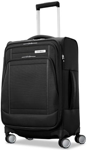 Samsonite Uplift Softside Luggage with Spinner Wheels, Black, Carry-On 20-Inch, Uplift Softside Luggage with Spinner Wheels