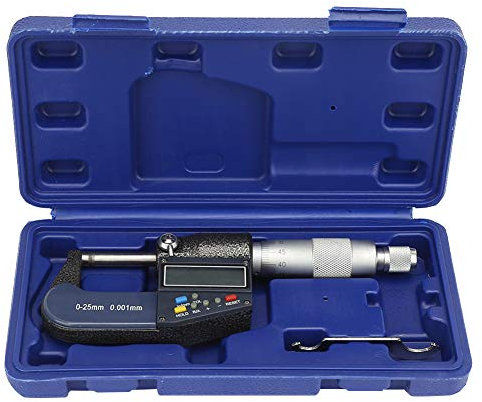 ANKROYU Micrómetro digital, micrómetro electrónico, micrómetro de espesor, micrómetro exterior, micrómetro digital, herramienta de medición de espesor para maquinaria