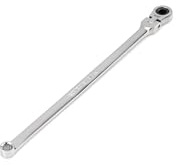 TEKTON 1/4 Inch Long Fixed/Flex Head Ratcheting Box End Wrench | WRB35306