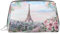 Beauty case Paris Torre Eiffel con fiori, organizer da viaggio per pennelli da trucco, rossetti, Argento, Taglia unica, Beauty case
