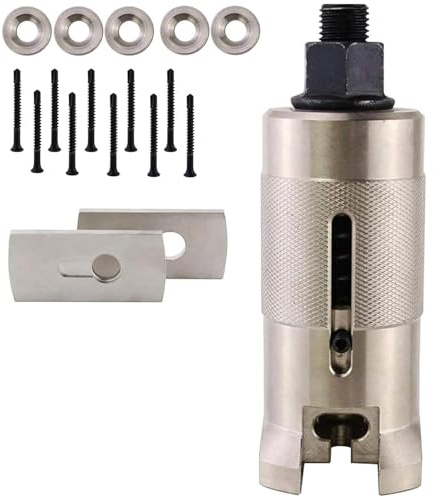 Extracteur de Clou avec Vis, Outil d'Ouverture de Porte en Acier Inoxydable, Extracteur de Cylindre pour Serruriers et Urgences