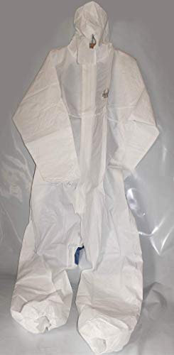 3 x 3S Schutzanzug Coverall Ganzkörperanzug Einweg-Anzug Overall Schutz-Anzug, Größe:XL