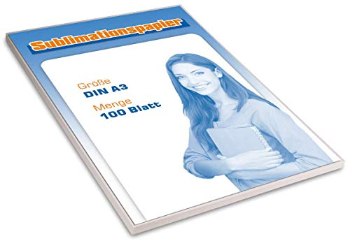 Sublimationspapier DIN A3, 100 Blatt - geeignet für Sublimationsdrucker