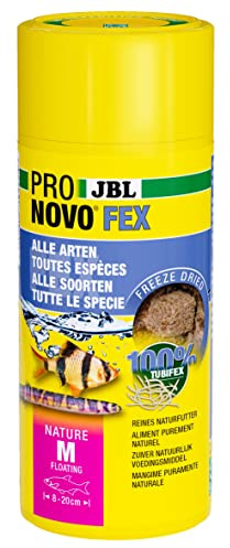 JBL PRONOVO FEX, Tubifex-godis för alla prydnadsfiskar från 8–20 cm, 250 ml