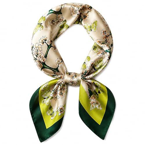 prinfantasy Silk Head Scarf Square Scarves for Women Men Bandanas Hair Neck Scarfs Accessories SF-P71