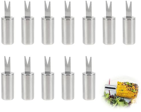 12 Pcs Corn On The Cob Skewers, Corn On The Cob Holders, Corn On The Cob Skewers, Sweetcorn Holders, Corn On The Cob, Corn Cob Holders for Home Cooking, Picnics, Camping, Kitchen