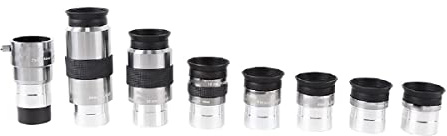 Telescope 8PCS/Set Eyepiece Astronomical Telescope Accessory 1.25 Inch Include 4mm 6mm 9mm 12mm 15mm 32mm 40mm 2X Barlow Lens