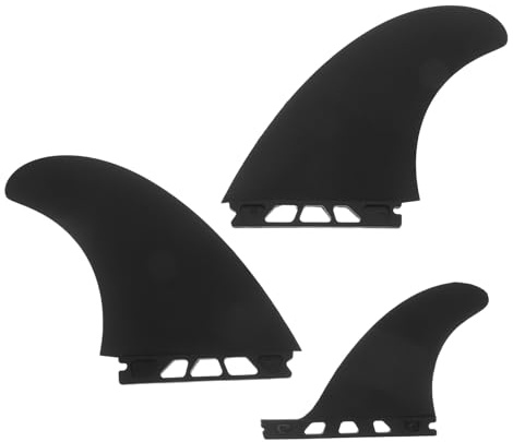 TOGEVAL Juego de 3 Aletas para Paddleboard 54 Pulgadas Aletas de Repuesto de PVC Reforzado para Tabla de Surf y Sup Estabilizador Desmontable para Kayak y Canoa Accesorios Aplicables