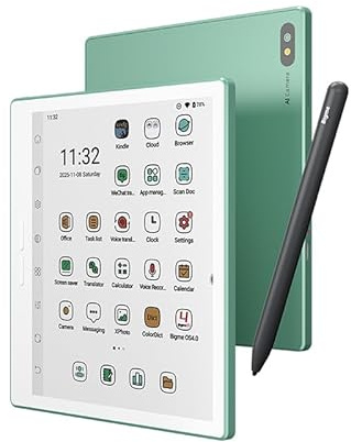Bigme Lector electrónico a color, tableta electrónica Android, lector electrónico de 7 pulgadas, lector electrónico a color, dispositivo con conectividad 4G, 8 GB + 256 GB, lápiz capacitivo, notas