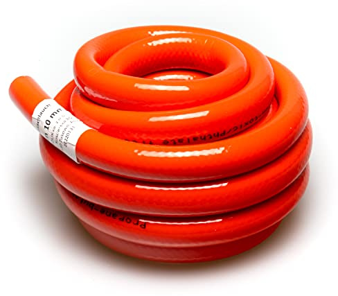 NAKA Gasschlauch Propan Butan 6/9/10 mm x 3mm 20 bar | Schlauch für Gasgrill Gaskocher Gasherd Gasofen | Nützliches Wohnmobil-Zubehör | Meterware (3m ?10mm)