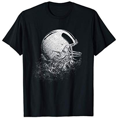 American Football Helm Sport Kunst T-Shirt