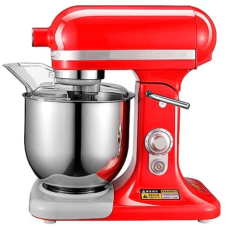 Batidora Amasadora Repostería Capacidad De 7 L 11 Velocidad Robot De Cocina Mezcla con Batidor, Ganchos para Masa Y Protector contra Salpicaduras para Cocinar Alimentos De Trigo, Ensalada, Pastel (Co
