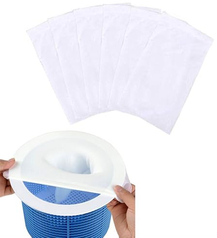QEDBOJE 6 PCS Rete Skimmer Piscina, Filtro Rete per Cestello Piscina, Accessori Piscina, Rimuove Foglie, Schiuma, Polline, Insetti