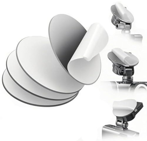 SANTUO 10 Pcs 75mm (2.95) Circular Double Sided Sticky Pads, Clear Double Sided Acrylic Foam Mounting Tape Round Sticky Pads for Car Mount Mounting Holder Disk Windshield GPS Camera Lock