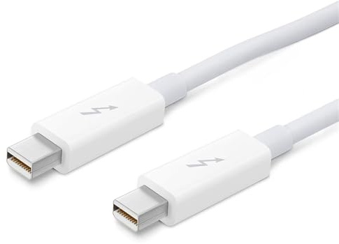 Cavo Adattatore Thunderbolt 2 Cavo Maschio Bianco A Connettore 2M For Collegamento Dati Monitor Multimediale Cavo Di Trasmissione Dati + Rete Cablata