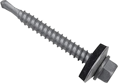 TechFast Dachschrauben für Stahlblech, leicht, 5,5 x 45 mm, 100 Stück
