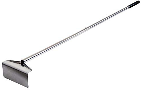 Charcoal Grill Rake Grill Ash Tool Accessories,Charcoal Kettle Grill Pizza Oven Ash Rake Stainless Steel-32 inch