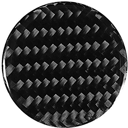 KSTE Pulsante in Fibra di Carbonio Centrale di Controllo multimediale manopola Decor Sticker Adatto for A3 A4 8V 14-19