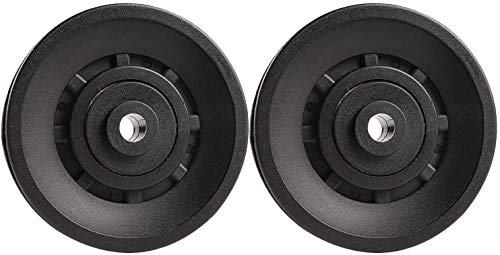 NC 90mm Seilrolle, Umlenkrolle, 2 pcs Universallager Riemenscheibe für Gym Fitnessgeräte Ersatzteil Garagentor Kabelmaschine Drahtseilrolle