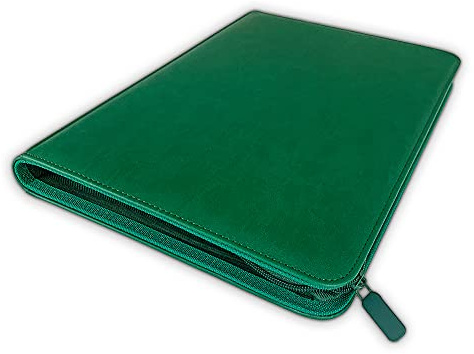 Arkero-G® Lot de 360 cartes à fermeture éclair de qualité supérieure - Vert/vert - Album de scrapbooking Pokemon, Magic, Yugioh