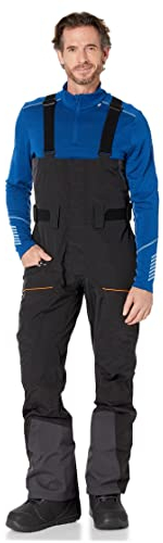 Helly-Hansen SOGN Herren Skihose mit Träger-Muschel-Motiv, schwarz, Medium