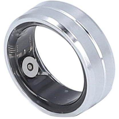Anillo de Salud Inteligente, Anillo de Seguimiento de Actividad Física Ultraligero a Prueba de Agua IP68, Monitor Deportivo Recargable, Podómetro, (Silver)