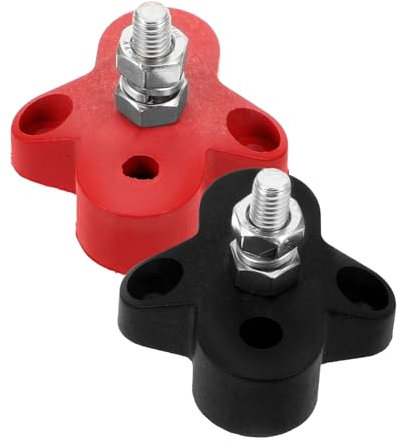 MOLUCKFU 2piezas Pernos Terminales De Barra De Distribución Bloque De Terminales Para Automóvil Accesorios Para Coche Sistemas Eléctricos De Vehículos