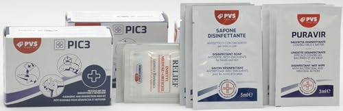 Salviette Disinfettanti assortite Astuccio 3 con 8 (3 disinfettante - 2 ammoniaca - 3 bustine sapone igienizzante) --