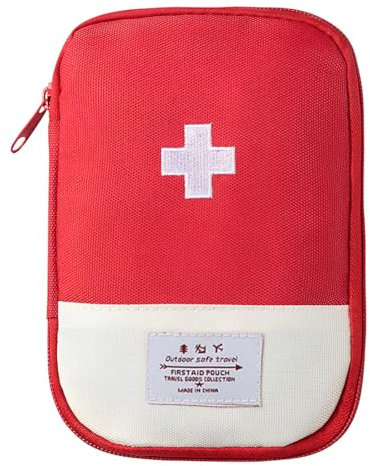 JEYORZY 1x mini trousse de secours, trousse secours vide, trousse medicaments voyage, Sac de Stockage de Portable, trousse de secours vide, Trousse de Secours Portable, pour Le Stockage de médicaments