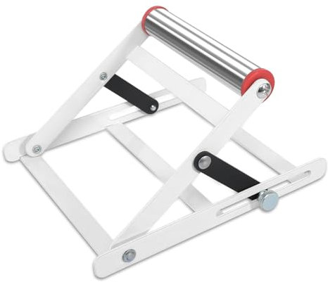 Tiardey Support réglable avec Table à Rouleaux pour scie à Table Support de Travail en métal Pliable et réglable en Hauteur Support de matériau Accessoire de Support