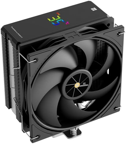 TR-Assassin X 120R Digital Black CPU Cooler Air con tubos de calor 4x6mm, pantalla digital, enfriador de procesador ventilador PWM, 151mm