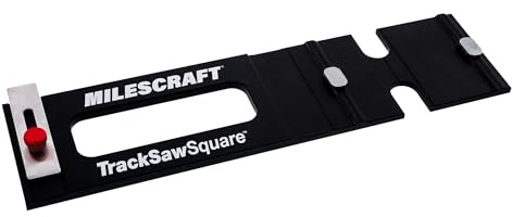 Milescraft 1410 Track Saw Square – Track Saw Rail Square Guide, 90 Degree Cuts from Edge, Auto-Align, Rip Full Sheets Straight and Square, Fast Adjust, Exclusive for Milescraft 1409 TrackSawGuide