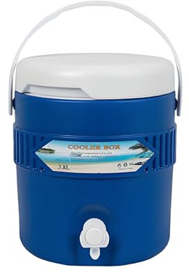 Distributeur d'eau glacée isotherme | Réservoir de grande capacité de 3,8 L avec parois isolées, parfait pour le stockage des boissons pour les réunions en plein air, les pique-niques, les événements